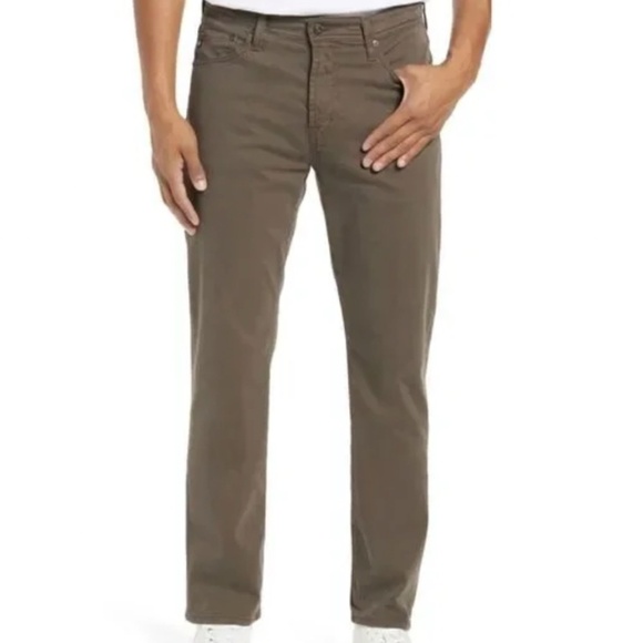 Men! AG Adriano Goldschmied Everett Slim Straight Fit Pants in Portobello Brown